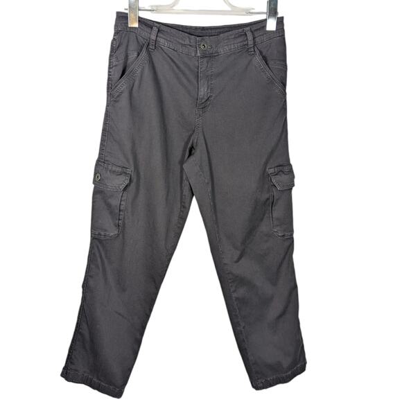 Kuhl Women's Cargo Pants Gray Inside Drawstring Waist Stretch 8 Regular - Picture 1 of 8